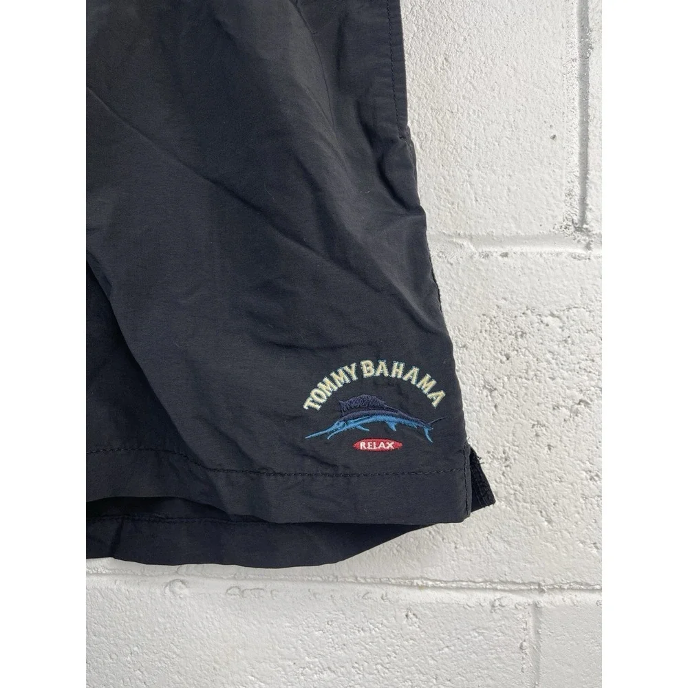 Tommy Bahama Swim Trunks Mens XLarge Black Relax Swim Elastic Drawstring Mesh